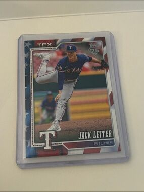 2026 Topps Series 1 Jack Leiter #208 Independence Day /76